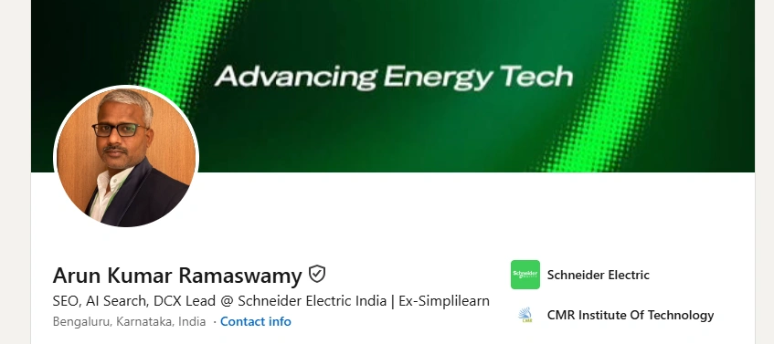 Arun Kumar Ramaswamy